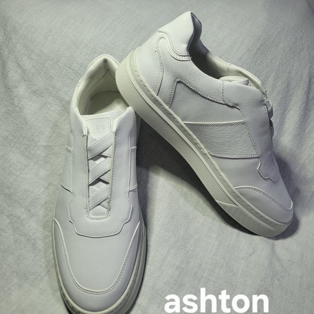 Aldo White Sneakers Sleek Minimalist Design